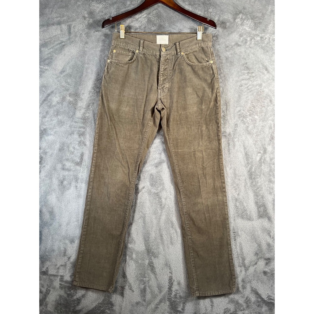 Sid Mashburn Corduroy Pants Mens 31x32 Brown Button Fly Solid Preppy Ivy League